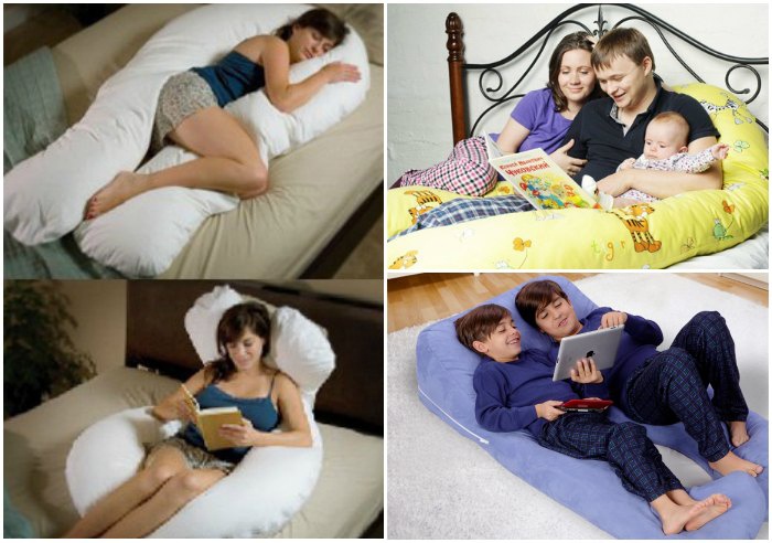 Использование подушки для беременных другими членами семьи