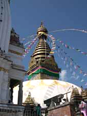 Куда поехать в ноябре: Катманду, Непал. Фото Strany.net: ступа в комплексе Сваямбунатх