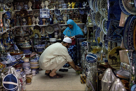 На рынке в Тунисе
