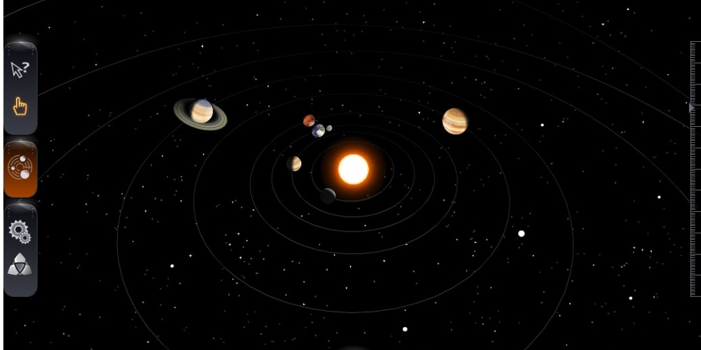 2D и 3D модель Солнечной системы